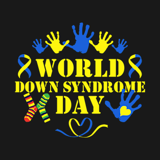 Hand Heart World - Down Syndrome Day T-Shirt