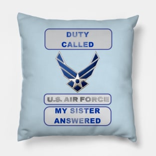 DutyCalledAirForce Sister Pillow