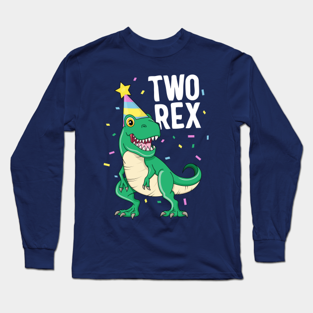 Two Rex 2nd Birthday Boy T-Rex Dinosaur 