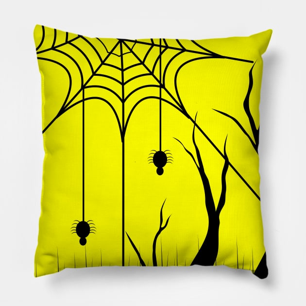 Halloween Spiders,Spiders,Halloween Gift Pillow by Sabahmd