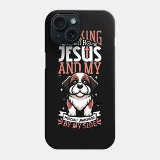 Jesus and dog - Moscow Watchdog Phone Case