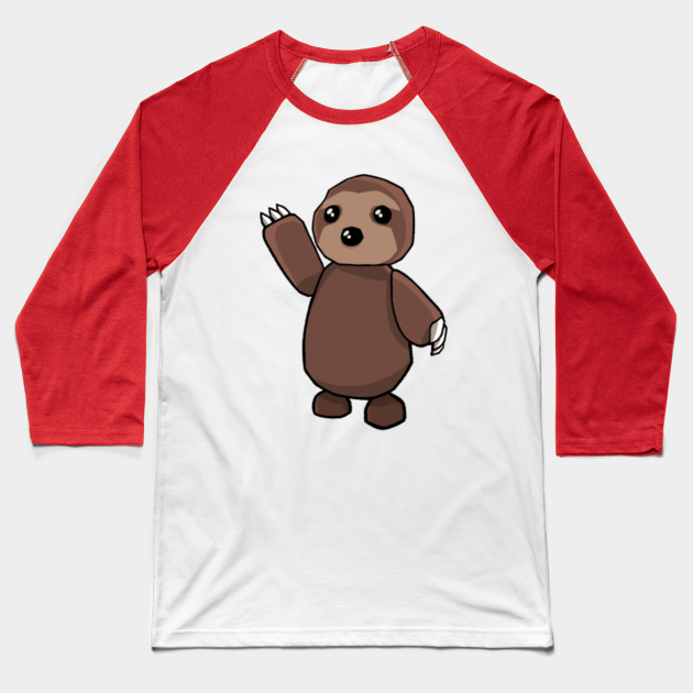 Sloth Cartoon Roblox Baseball T Shirt Teepublic - roblox shirt sloth