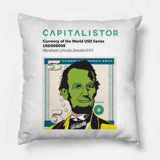 USD000008 - Abraham Lincoln Smokin!!!!!! Series 2 Pillow