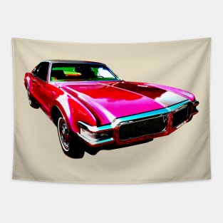 Oldsmobile Toronado 1968 American classic car high contrast red Tapestry