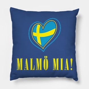 Malmö Mia! Funny Swedish Pop Group Euro Music Competition 2024 Pillow