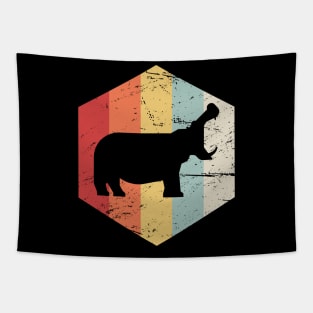 Retro 70s Hippo Tapestry