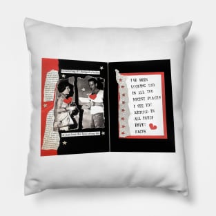 wondering if I dodged a bullet or just lost the love of my life journal spread Pillow