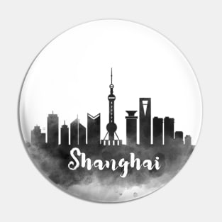 Shanghai watercolor Pin