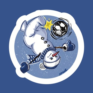 Snowman Bicycle Kick T-Shirt