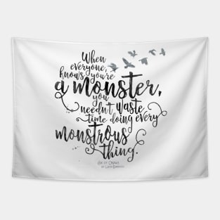 Six of Crows - Monster - White Tapestry