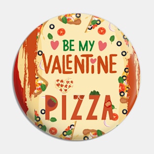 BY MY VALENTINE PIZZA - HEARTS Pin