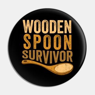 Wooden Spoon Survivor Pin