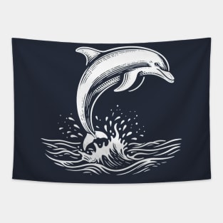 Dolphin Jumping Tapestry