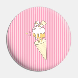 Icecream Gravity Strawberry Pin