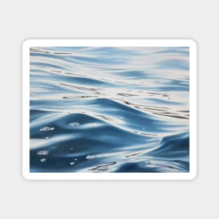 Chaotic Neutral - Blue Lake Wave Water Painting Magnet