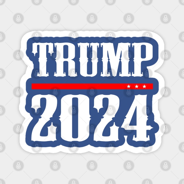 TRUMP 2024 Magnet by PAULO GUSTTAVO