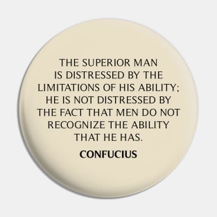 Confucius' Quote Pin