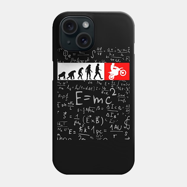 Human Evolution Motocross Phone Case by TwoLinerDesign