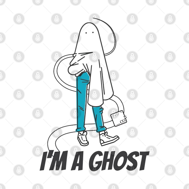 I'm a Ghost (Transparent Ghost Edition) by Disocodesigns