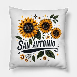 San Antonio Sunflower Pillow