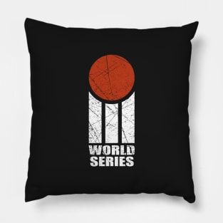 cricket retro logo distressed Pillow