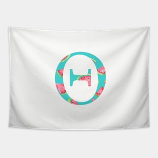 Theta Watermelon Letter Tapestry