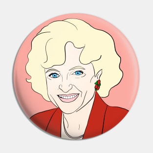 Betty White, Golden Rose Pin