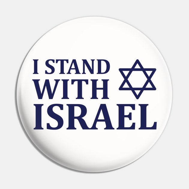 I Stand with Israel Pin by MeLoveIsrael