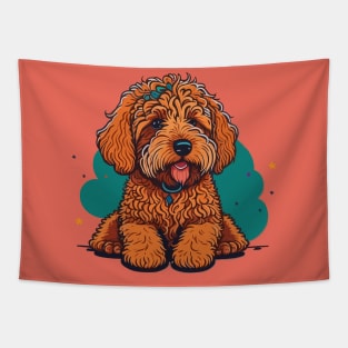 Goldendoodle Portrait Tapestry