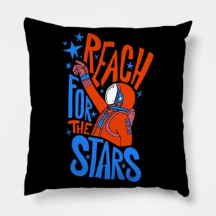 Reach for the stars - red Pillow