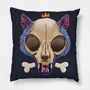 Cat Skull Pillow