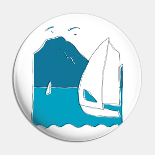 sailing and paragliding Pin