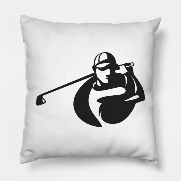 Golf Pillow by Whatastory