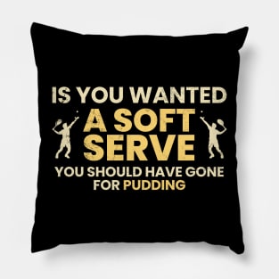 funny tennis Pillow