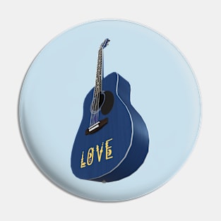 Blue Guitar – Music be the food of love Pin