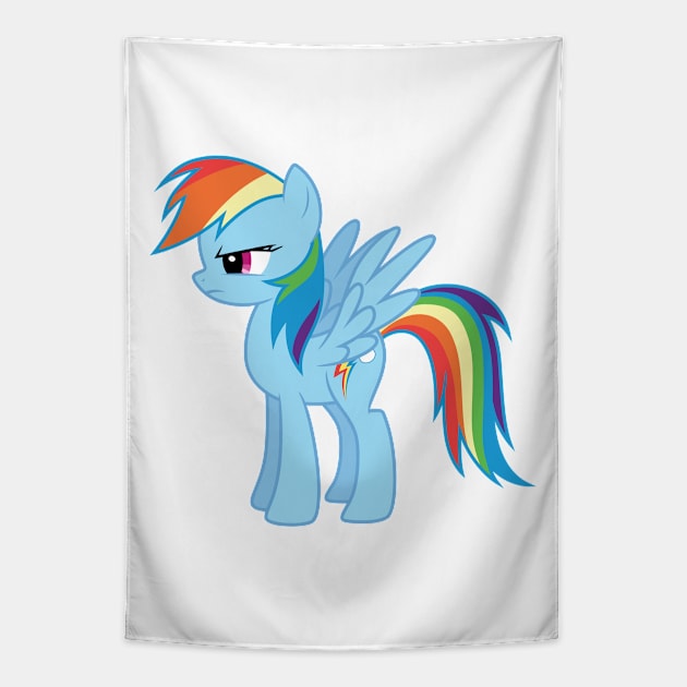 Flutteryay Rainbow Dash 2 Tapestry by CloudyGlow