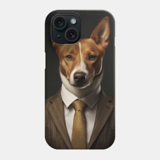 Basenji Dog in Suit Phone Case