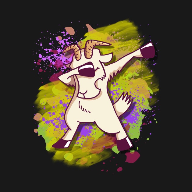 dabbing he-goat by ttshirty