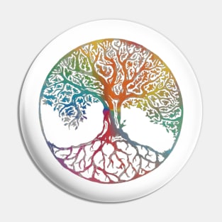 Multi Color Tree of Life Pin