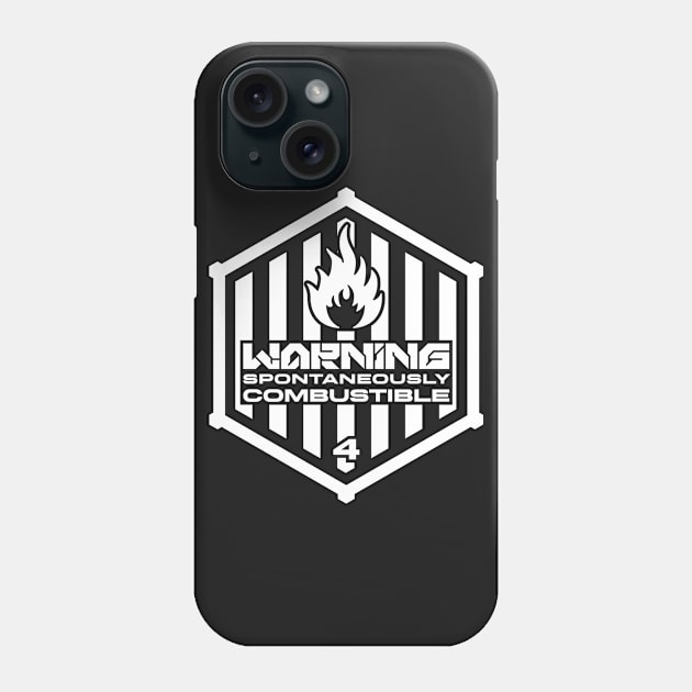 Warning: Spontaneously Combustible Phone Case by TerminalDogma