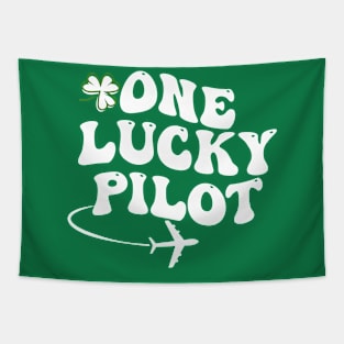 ONE LUCKY PILOT ST PATRICK'S DAY Tapestry