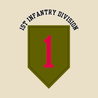 1st Infantry Division - Small Chest Design T-Shirt