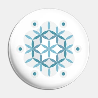 Blue Seed of life Pin