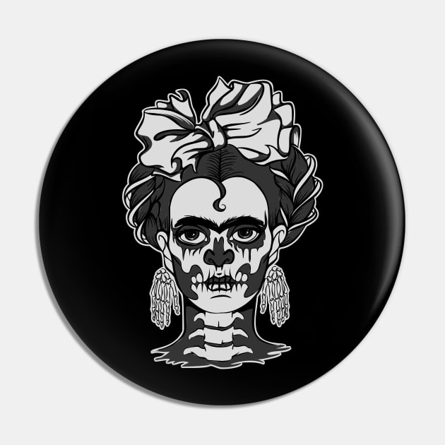 Kitűző - Frida Calavera Kitűző - Frida Calavera