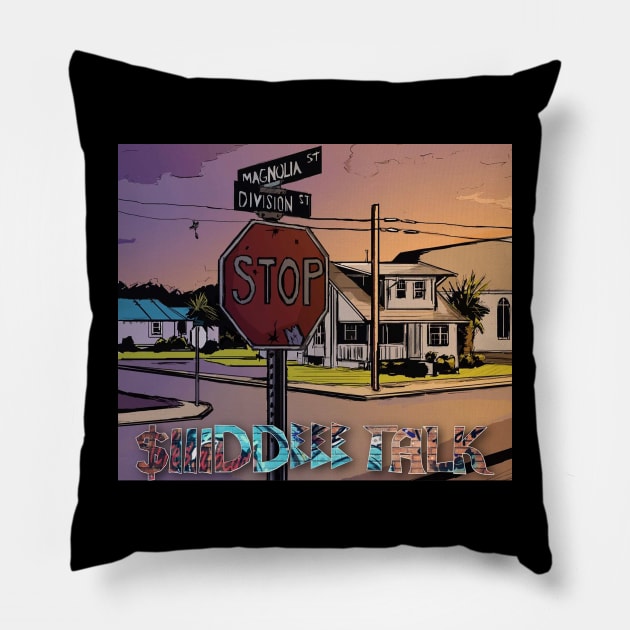 Side Talk Podcast tee Pillow by Art Of Lunatik