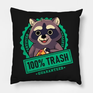 100% Cute Trash Panda Raccoon Seal Pillow