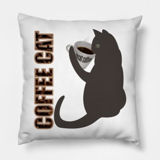 COFFEE CAT Pillow