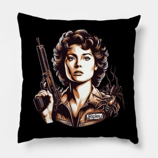 Ripley Vintage Fan Art Pillow