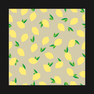 Lemon lime fruit seamless pattern tee for aesthetic retro vintage vibe T-Shirt