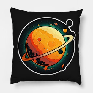 Planets Sticker Pillow
